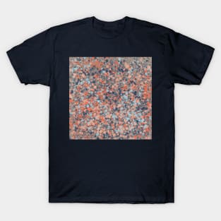 Splatter Abstract Blues and Oranges 3 T-Shirt